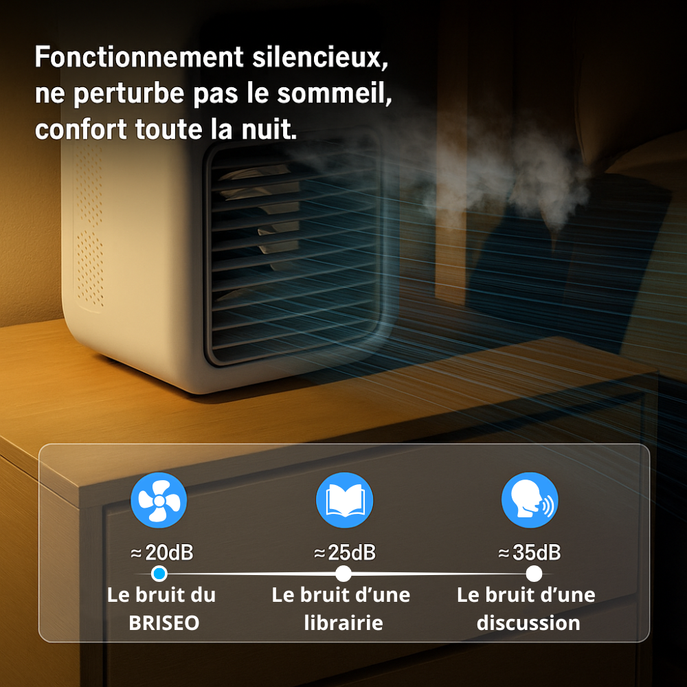 Briseo – Climatiseur Portable Sans Fil